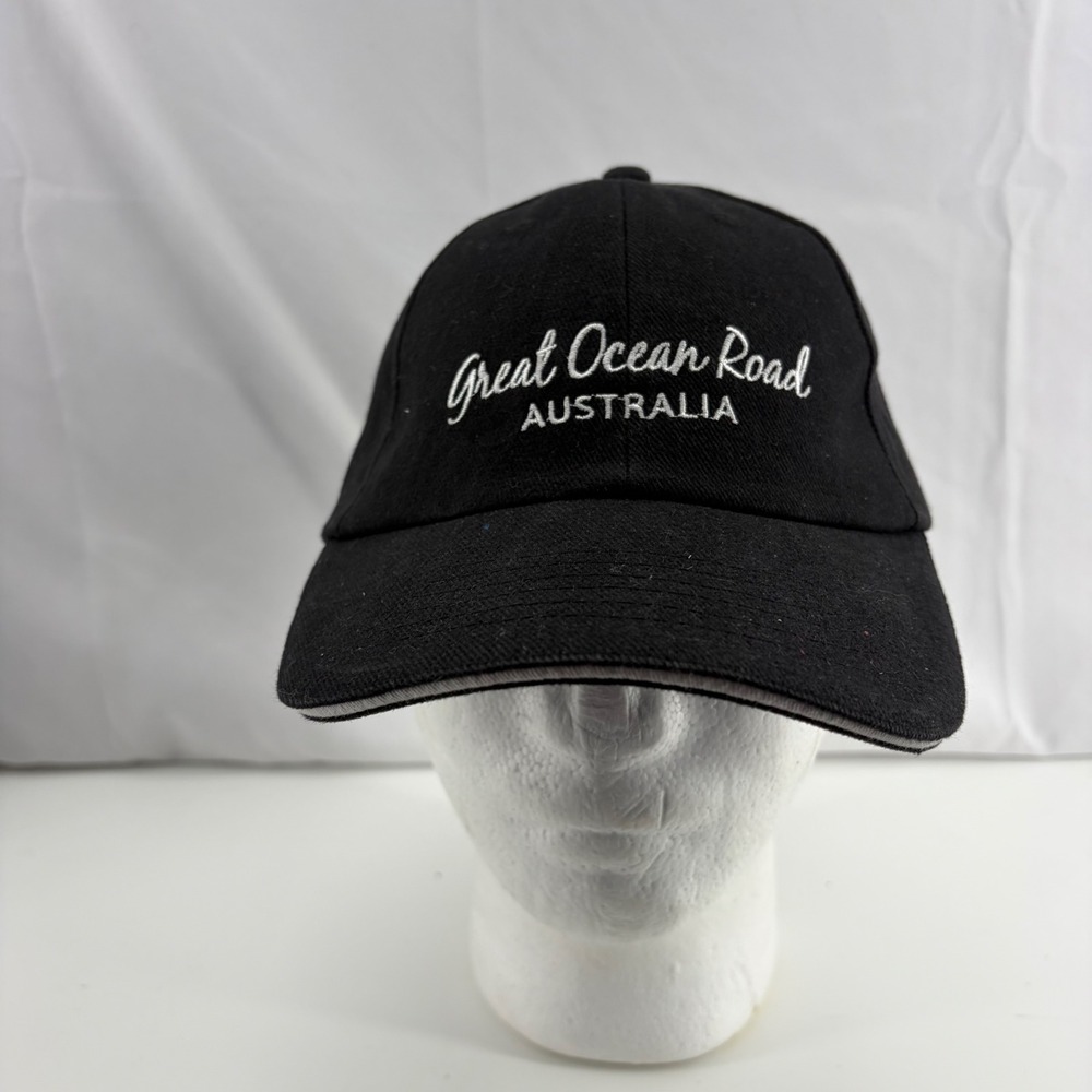 Visit Merchandise Great Ocean Road Australia Baseball Cap Black Cotton Hat